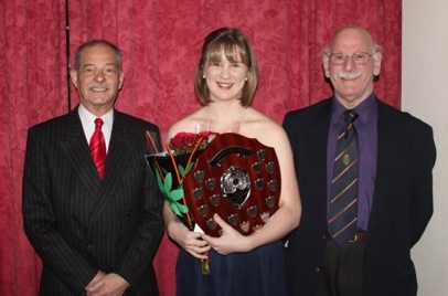 Jacqueline Martens with the Chandos prize 2012